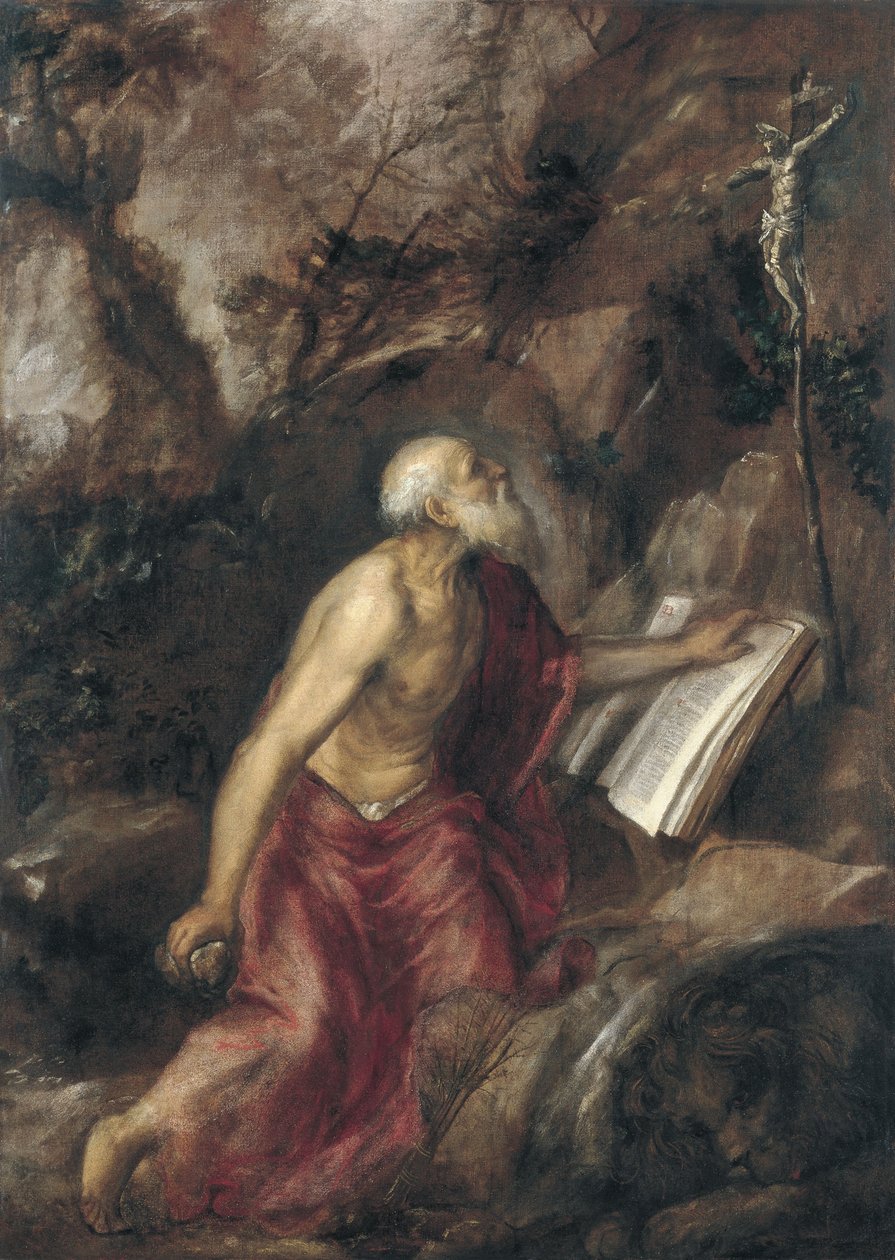 O penitente São Jerônimo de Tiziano Vecelli