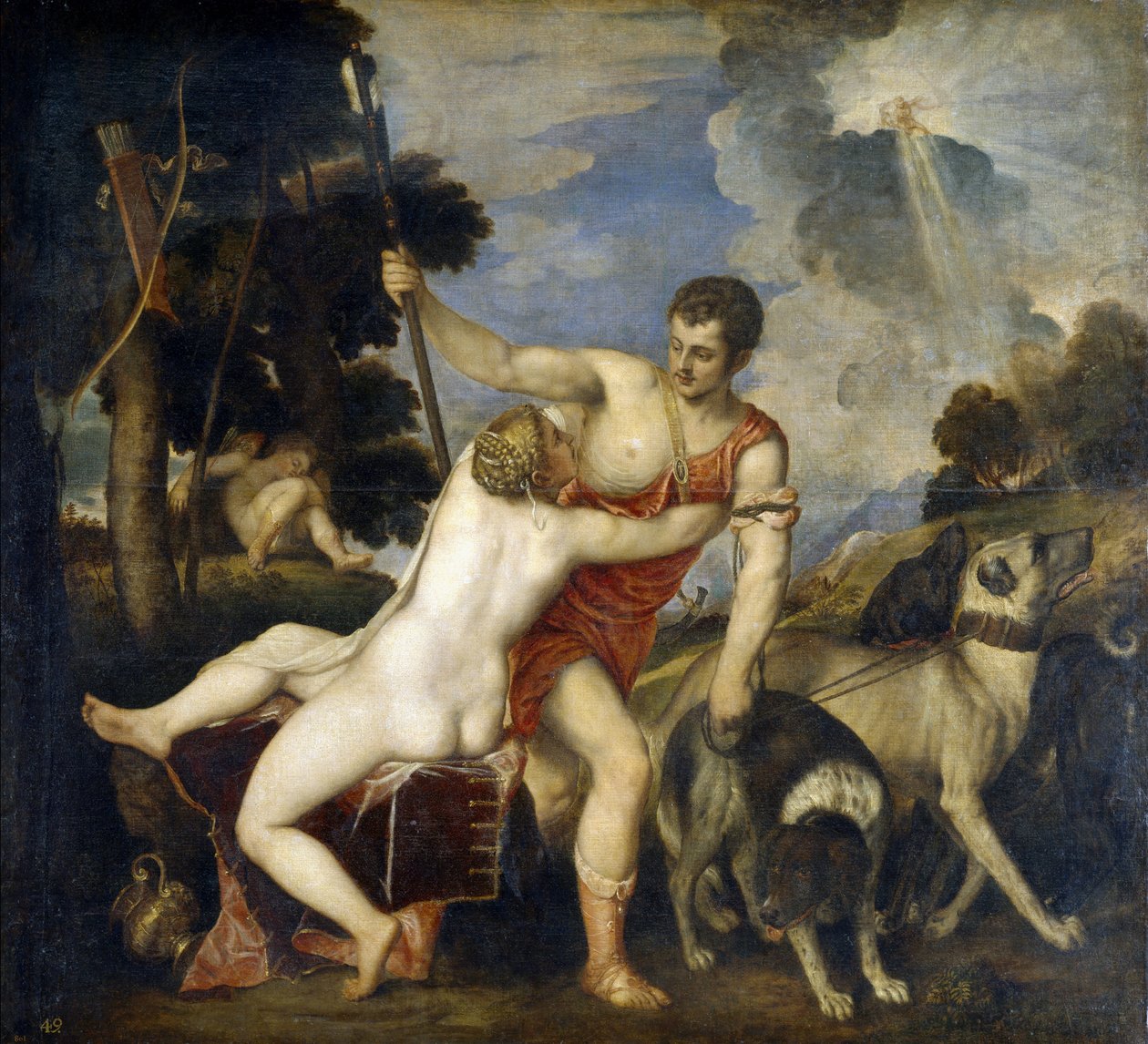 Vênus e Adônis de Tiziano Vecelli