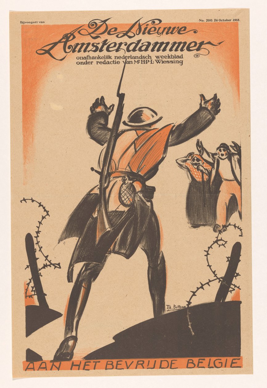 Para a Bélgica libertada (título original sobre o objecto) de Tjerk Bottema