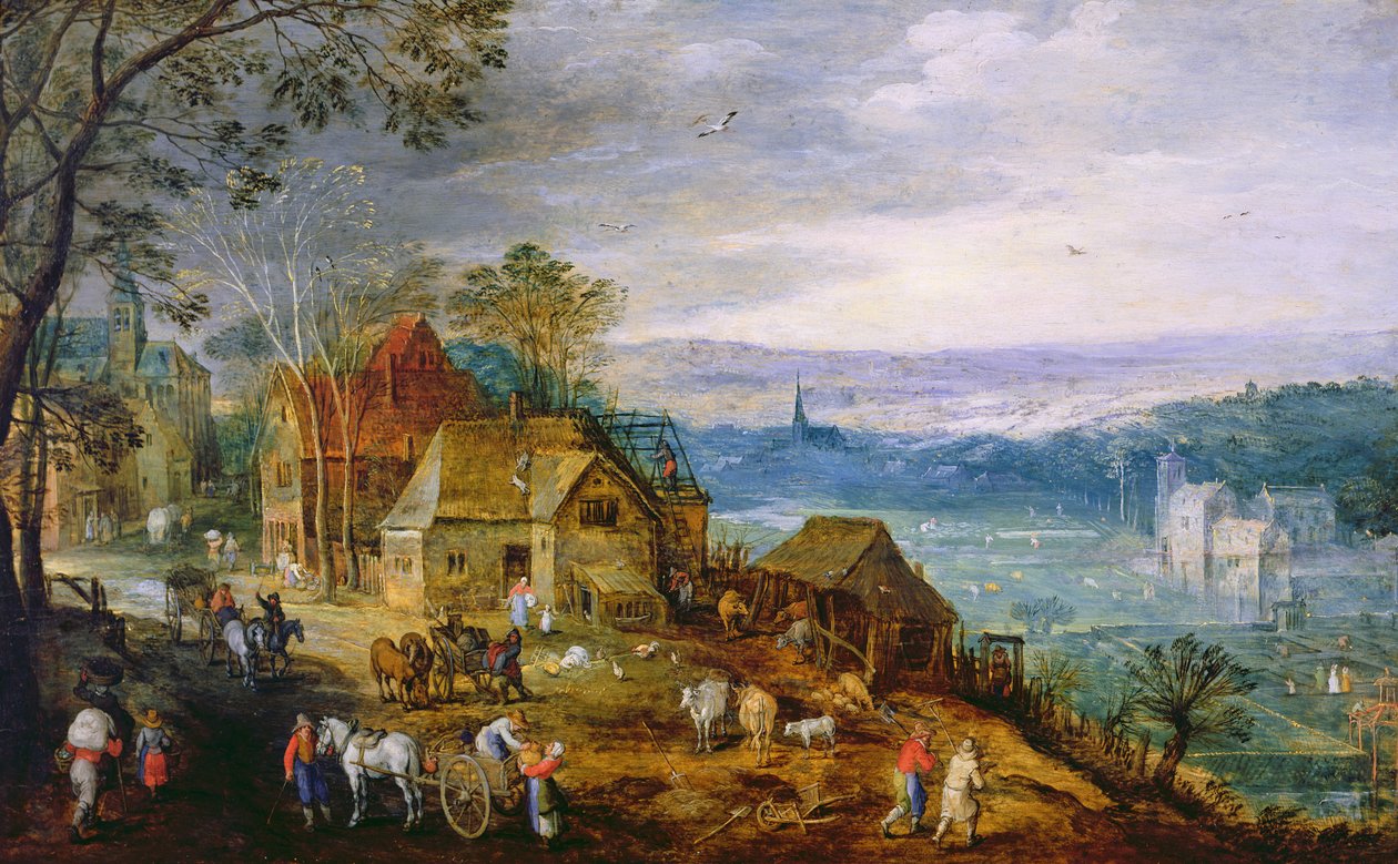 Cena da paisagem de Tobias Verhaecht