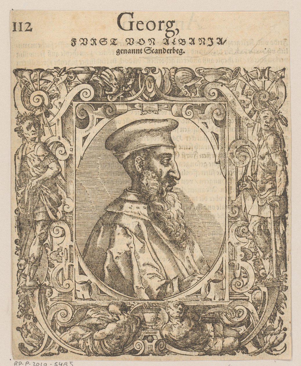 Retrato de Skanderbeg de Tobias Stimmer
