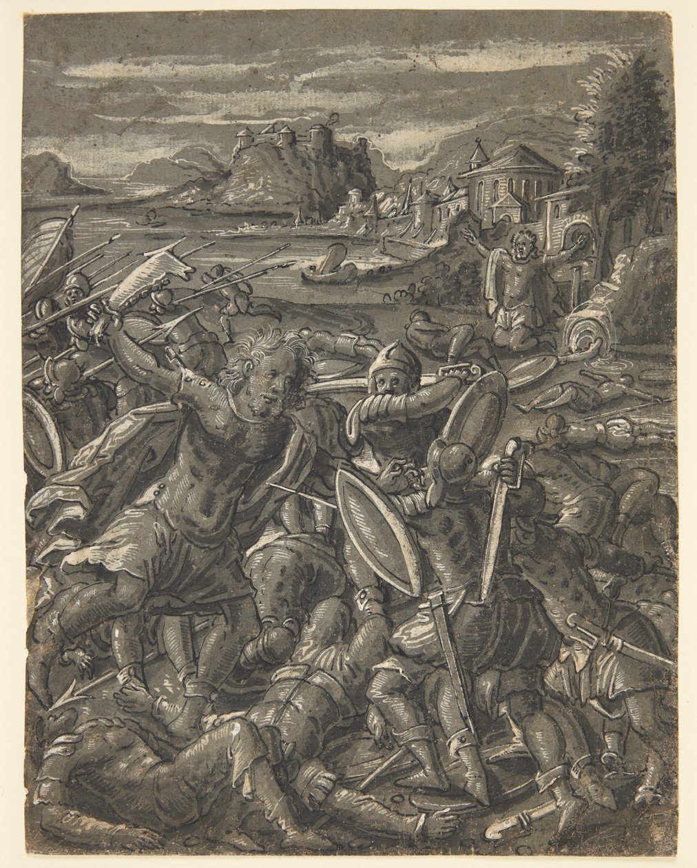 Sansão se vinga dos filisteus de Tobias Stimmer