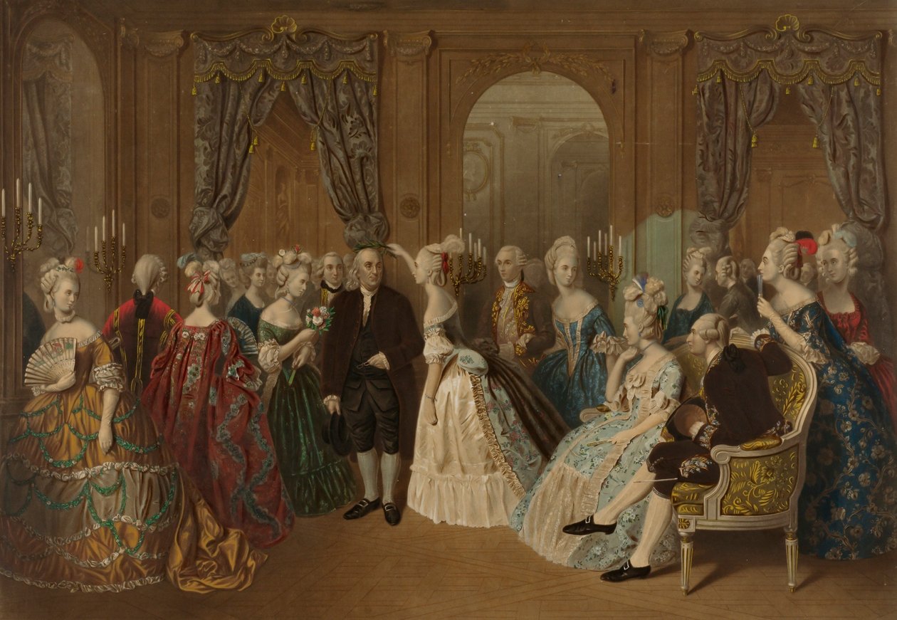 Franklin na Corte de França--1778 de Todros Geller
