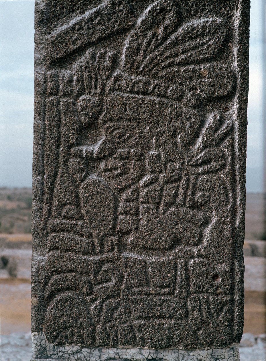 Alívio do templo de Tlahuizcalpantecuhtli de Toltec Toltec