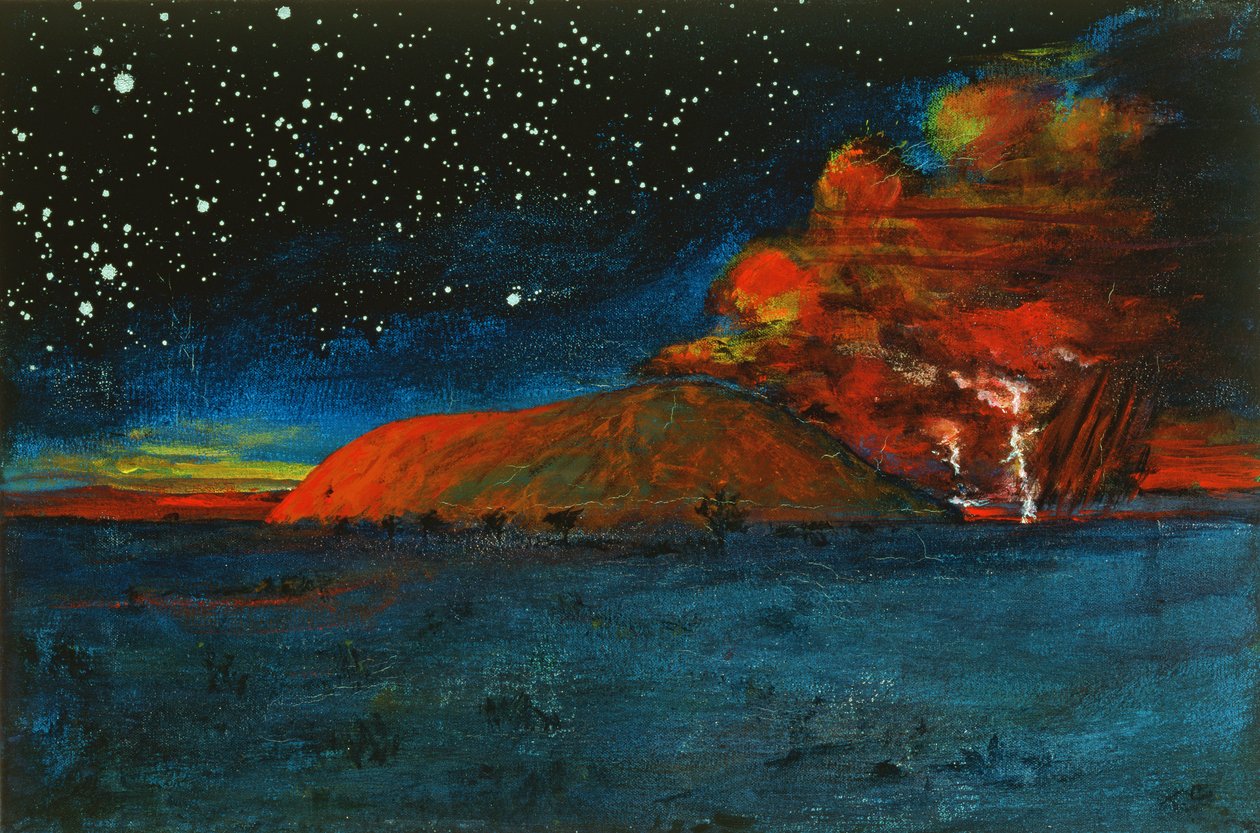 Uluru Dawn (acrílico sobre tela) de Tom Cook