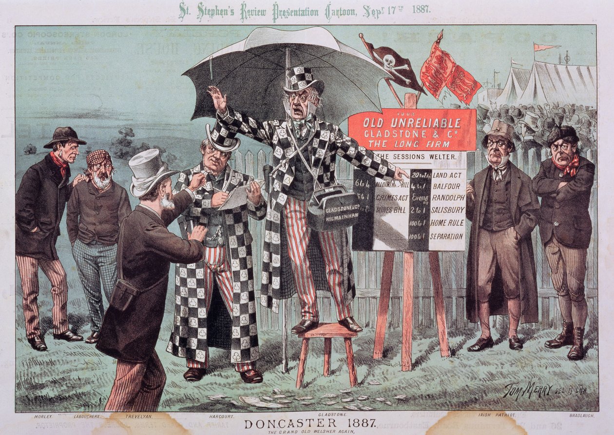 Doncaster, de &39;St. Apresentação de Revisão de Stephen Cartoon, 17 de setembro de 1887 de Tom Merry