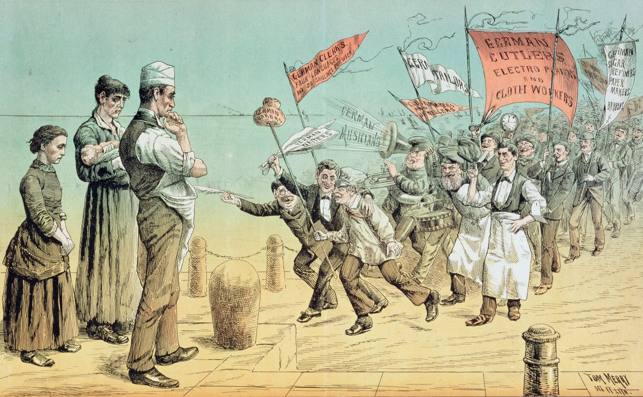 A Invasão Alemã, de &39;St. Apresentação de Revisão de Stephen Cartoon, 2 de outubro de 1886 de Tom Merry
