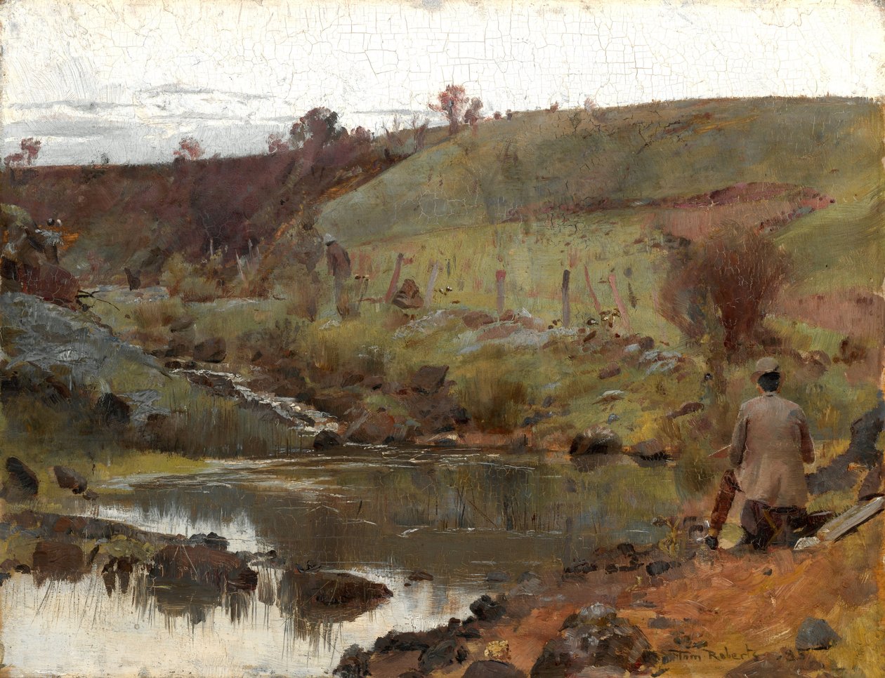 Um dia tranquilo em Darebin Creek de Tom Roberts