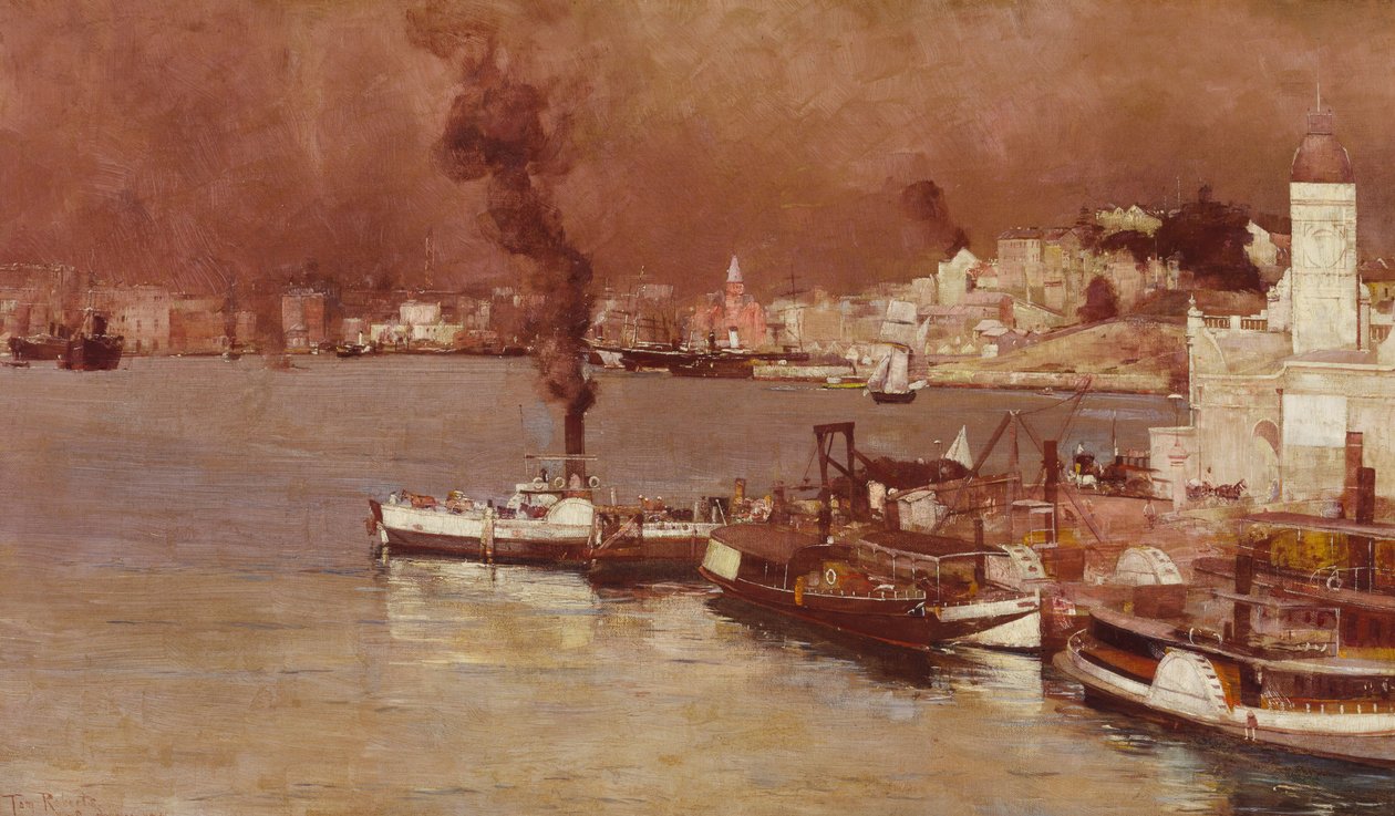Uma manhã de outono, Milsons Point, Sydney de Tom Roberts
