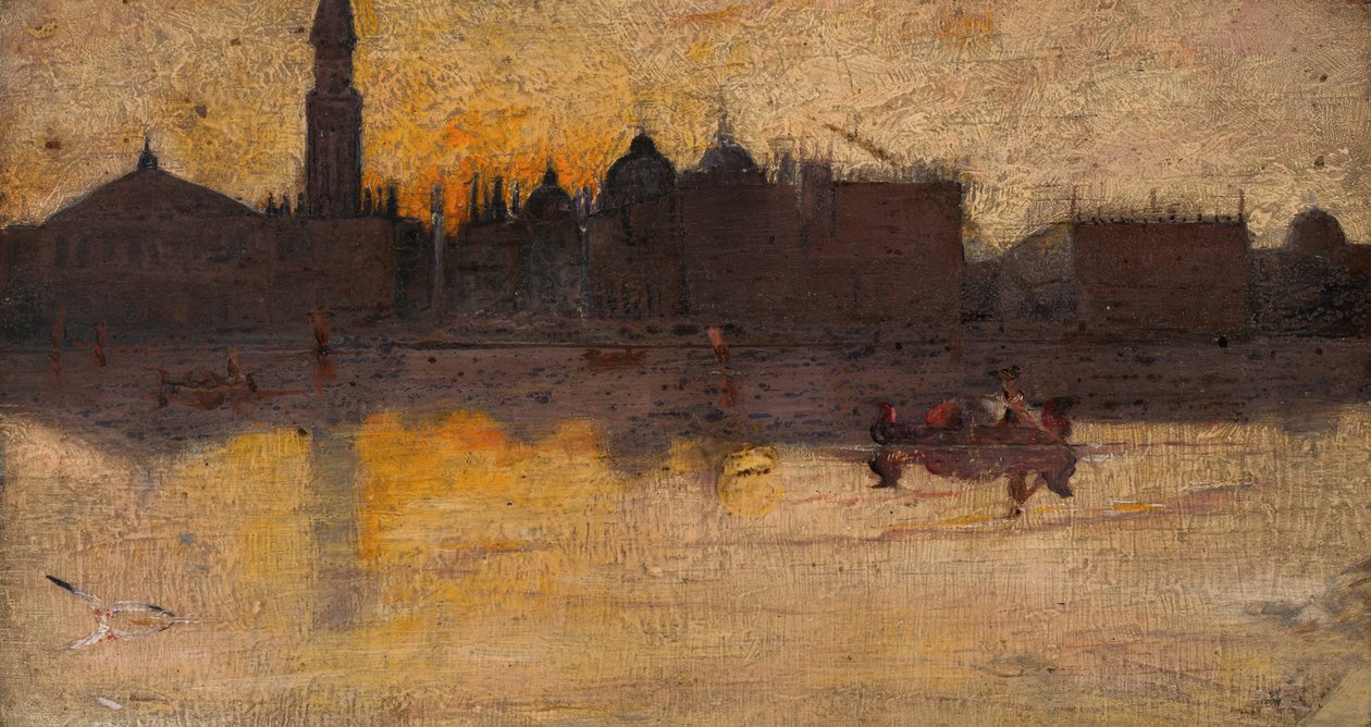 Dia cinzento na primavera, Veneza de Tom Roberts