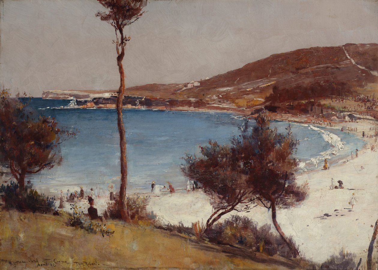 Esboço de férias em Coogee de Tom Roberts