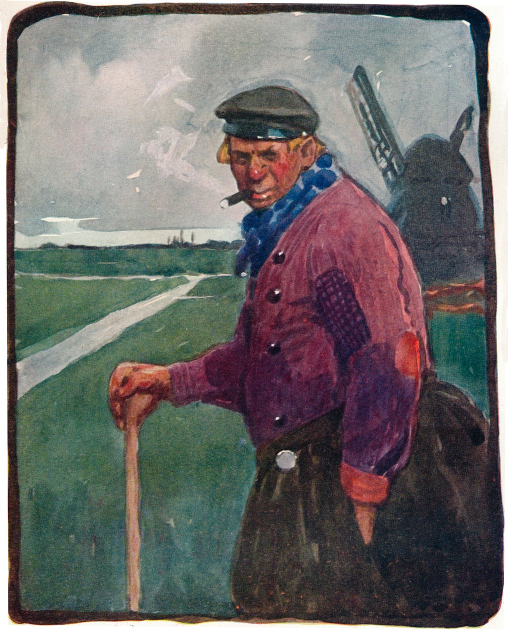 Um Volendamer, século XIX, 1914-1915 de Tom Browne