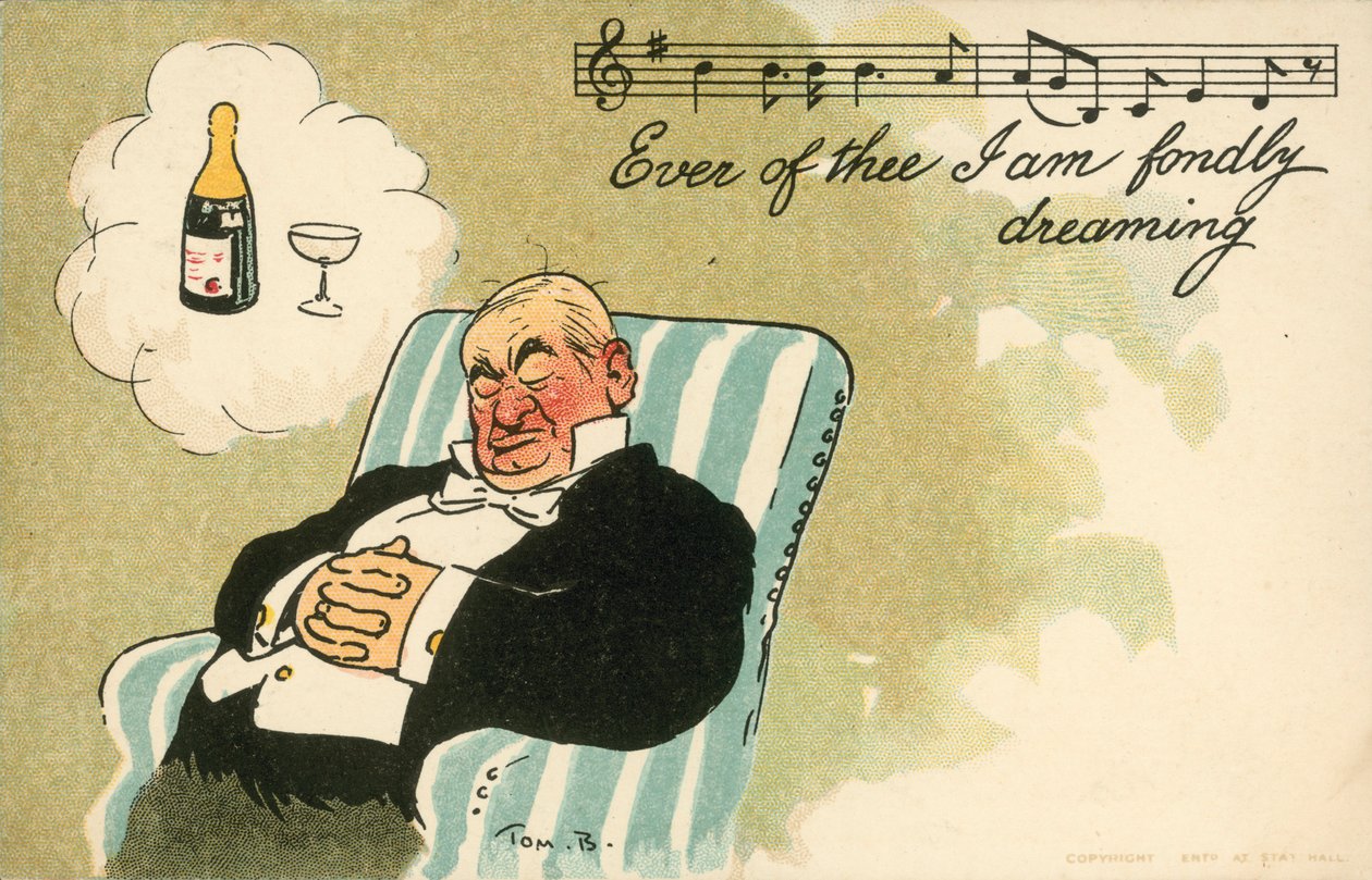 Sempre a sonhar contigo (litografia a cores) de Tom Browne