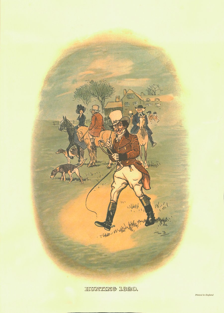 Hunting, 1820, c1910. de Tom Browne