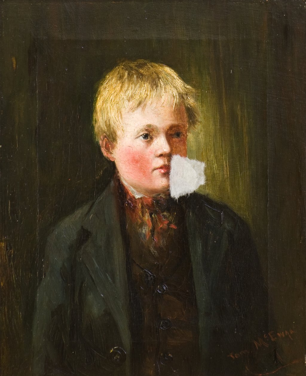 Retrato de um Rapaz (óleo sobre tela) de Tom McEwan
