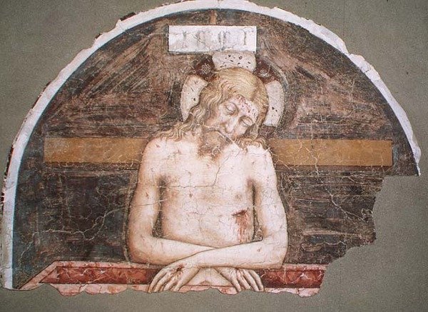 Pieta (fresca) de Tomaso da (late 15th century) Modena