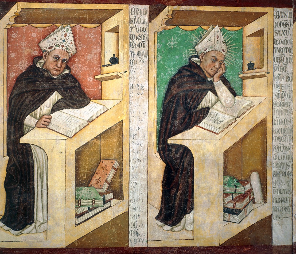 São Alberto Grande, detalhe do Ciclo dos Quarenta Ilustres Membros da Ordem Dominicana de Tomaso da (late 15th century) Modena
