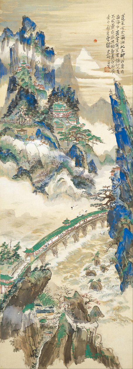 Mt.Penglai (Montanha dos Imortais) de Tomita Keisen