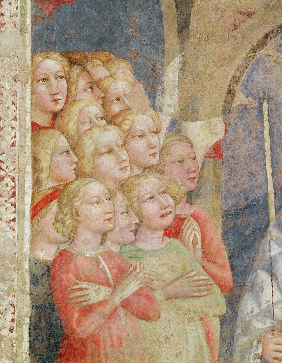 Fragmentos de cabeças de Tommaso Masolino da Panicale