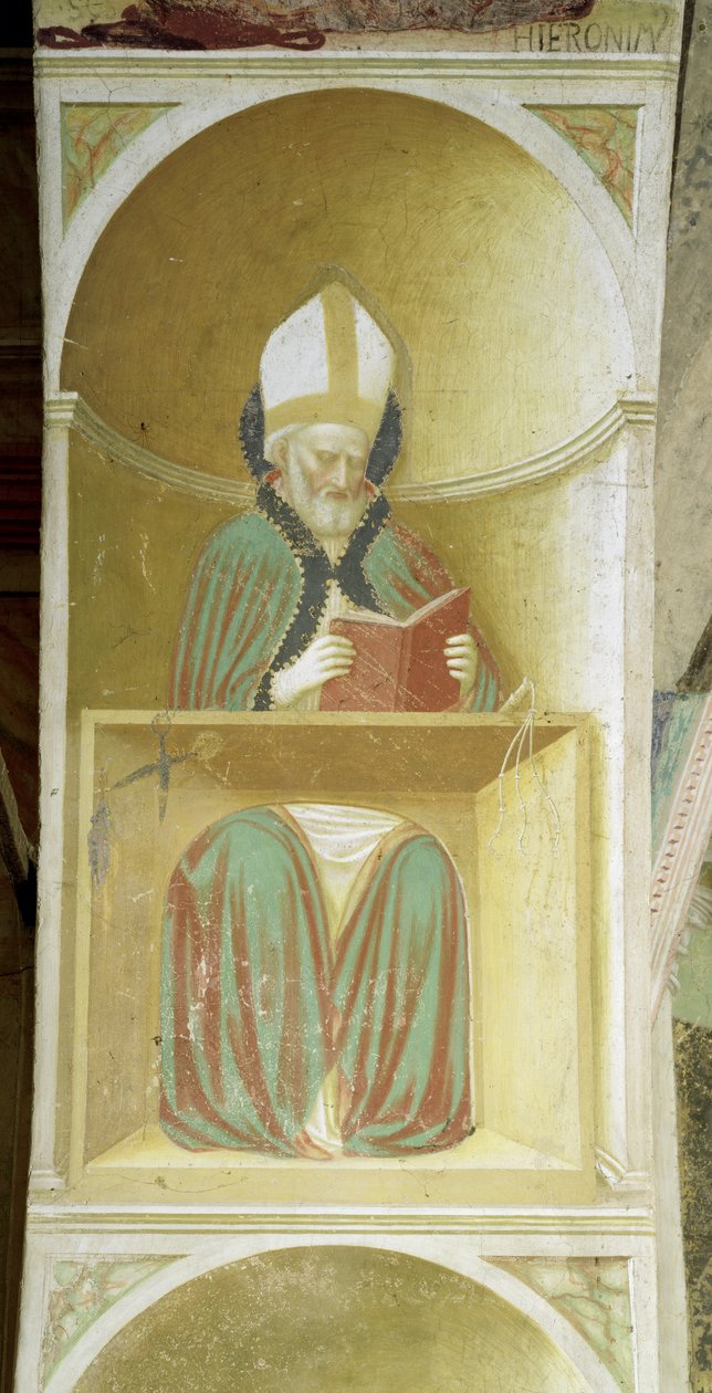 Santo Ambrósio de Milão (c.340-397) dos intrados da abside de Tommaso Masolino da Panicale