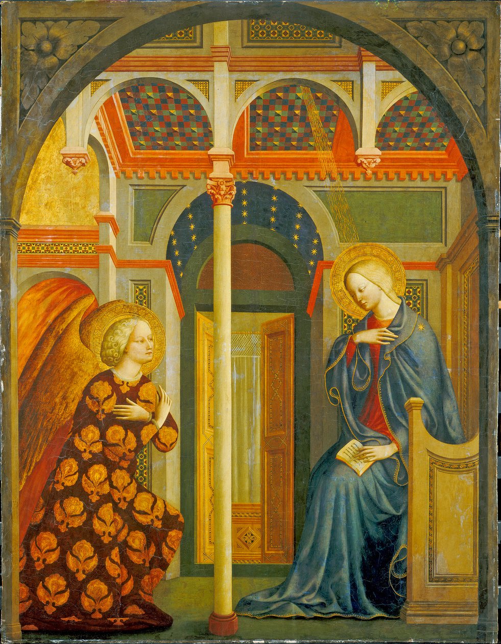 A Anunciação, c. 1423-24 (tempera no painel) de Tommaso Masolino da Panicale
