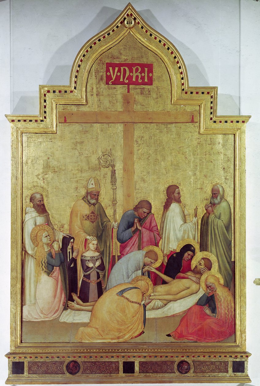 Pieta, c.1365 (tempera no painel) de Tommaso di Stefano Giottino