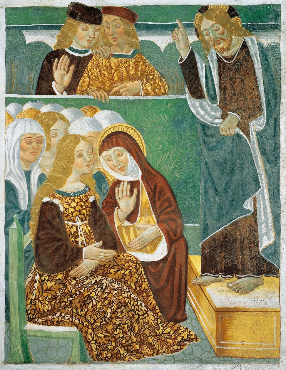 Jesus a pregar às mulheres de Tommaso (active 1479 1509) (workshop) Cagnola