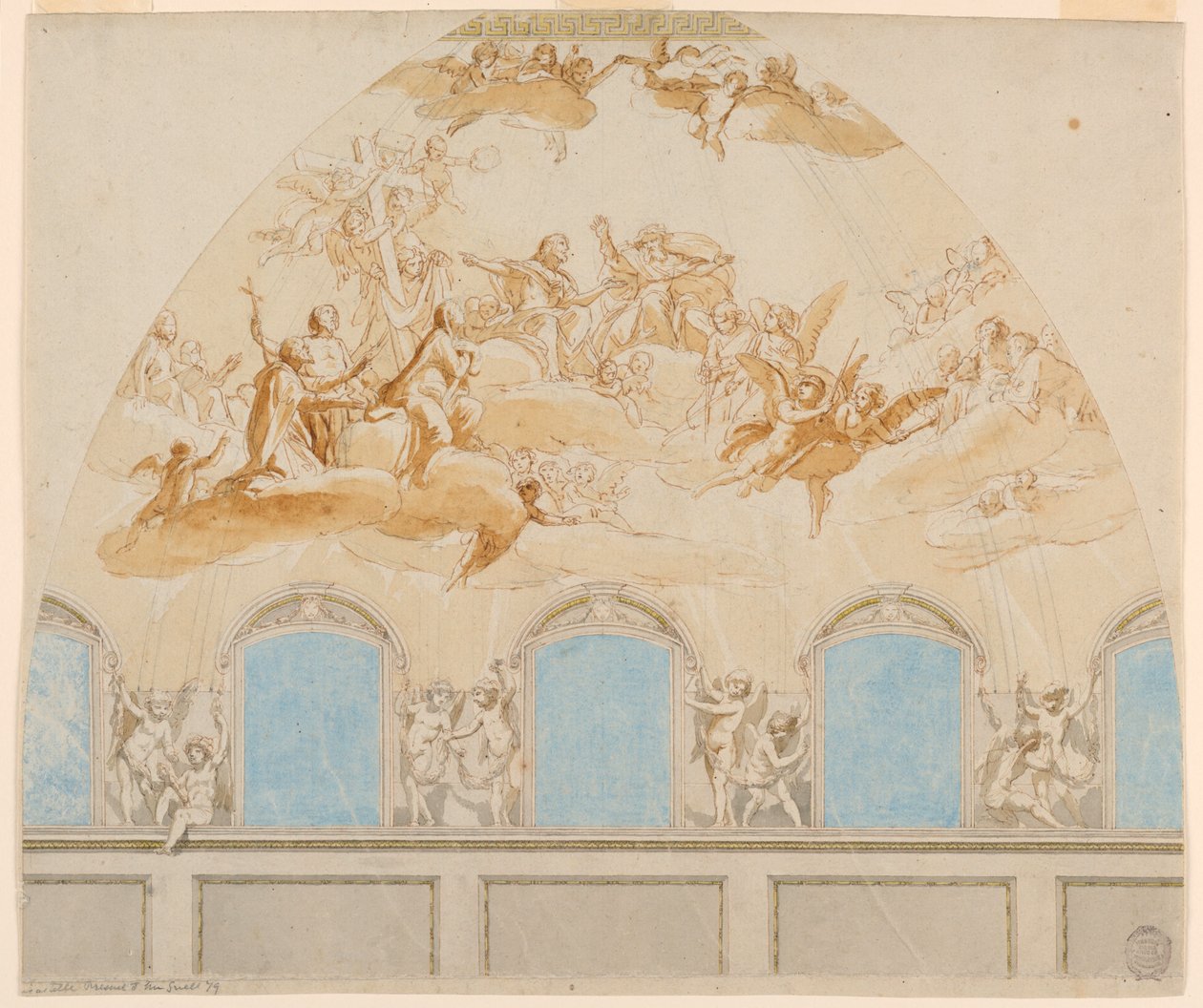 Project for a Fresco in the Dome of the Cathedral in Citta di Castello de Tommaso Maria Conca