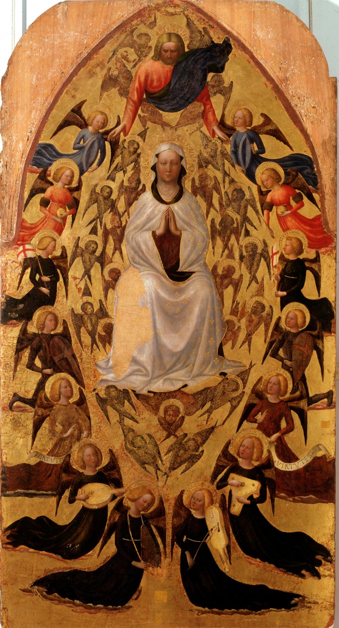 Assunção da Virgem - tempera no painel de Tommaso Masolino da Panicale