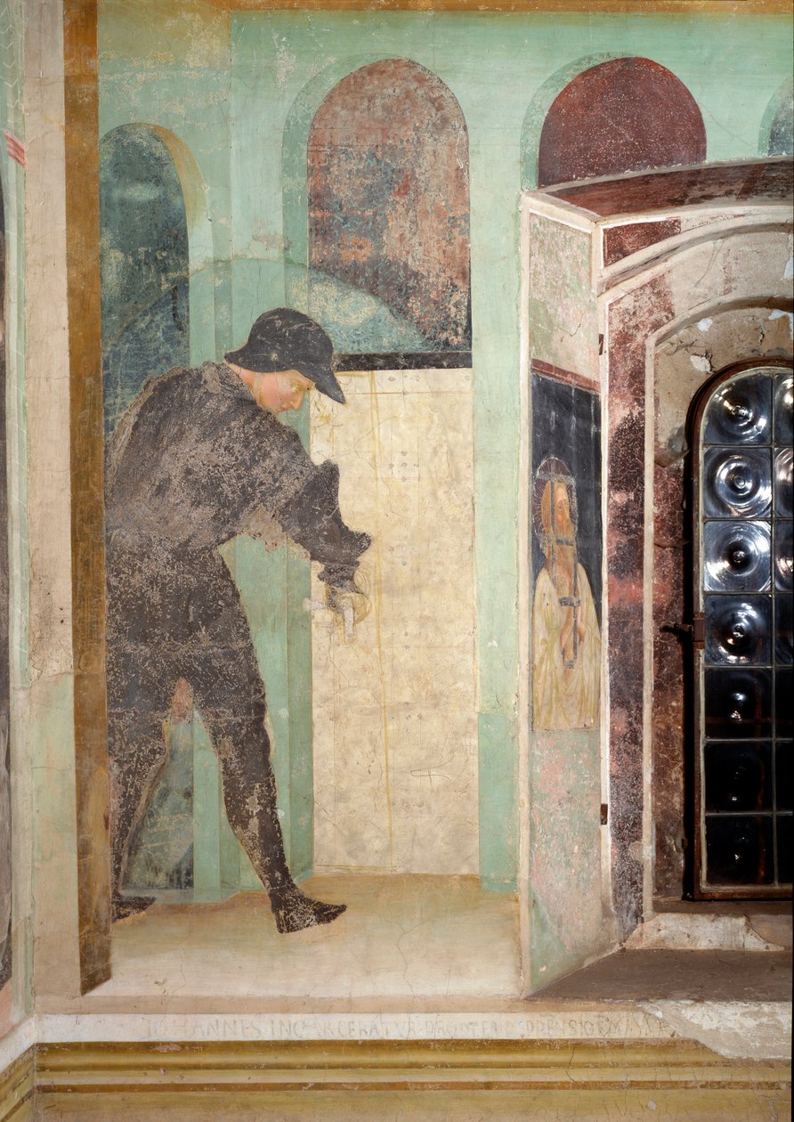 Vida de João Batista: um guarda - Fresco de Tommaso Masolino da Panicale