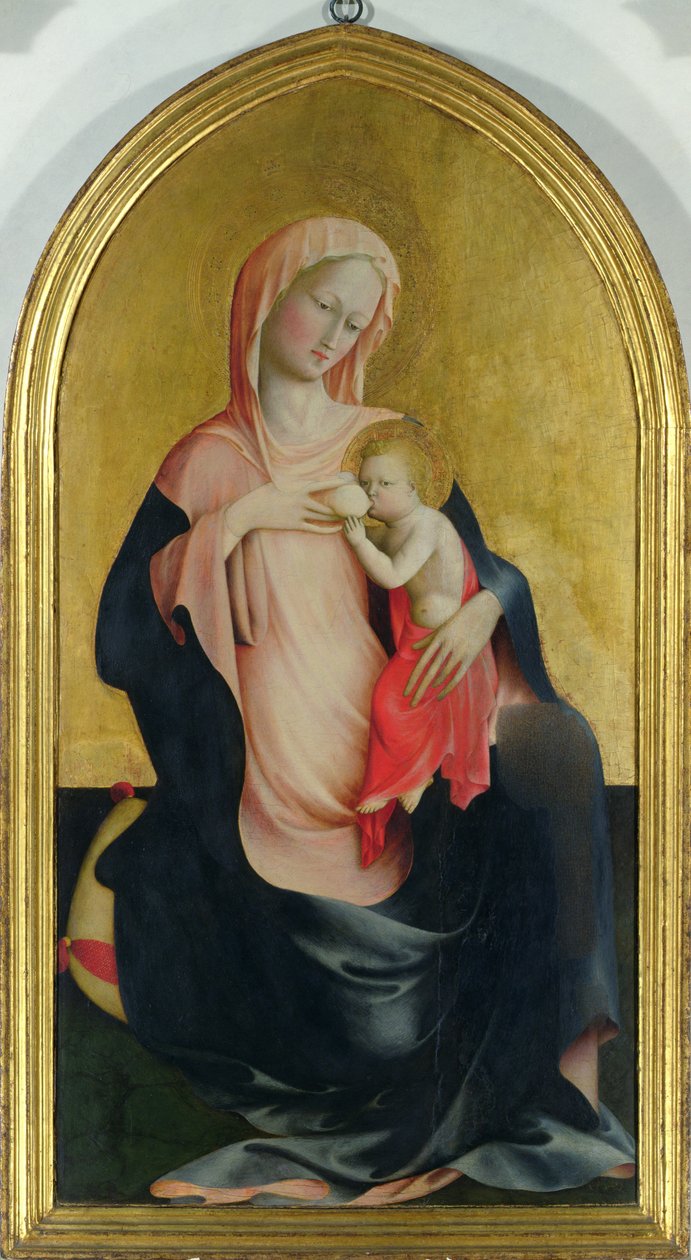 Madonna of Humility, c.1410 (tempera no painel) de Tommaso Masolino da Panicale