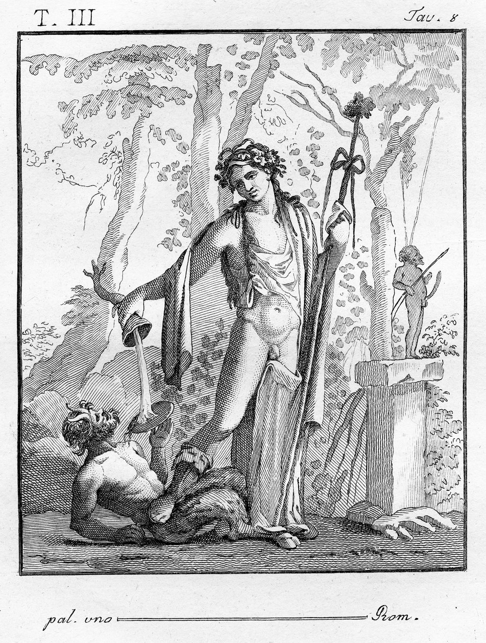 Baco com Tyrsus, 1804 de Tommaso Piroli