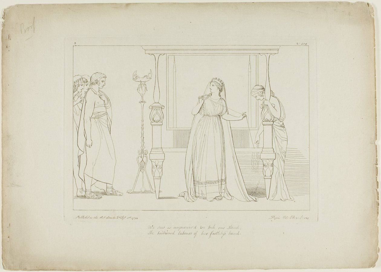 Ilustração da Odisseia de Pope de Tommaso Piroli