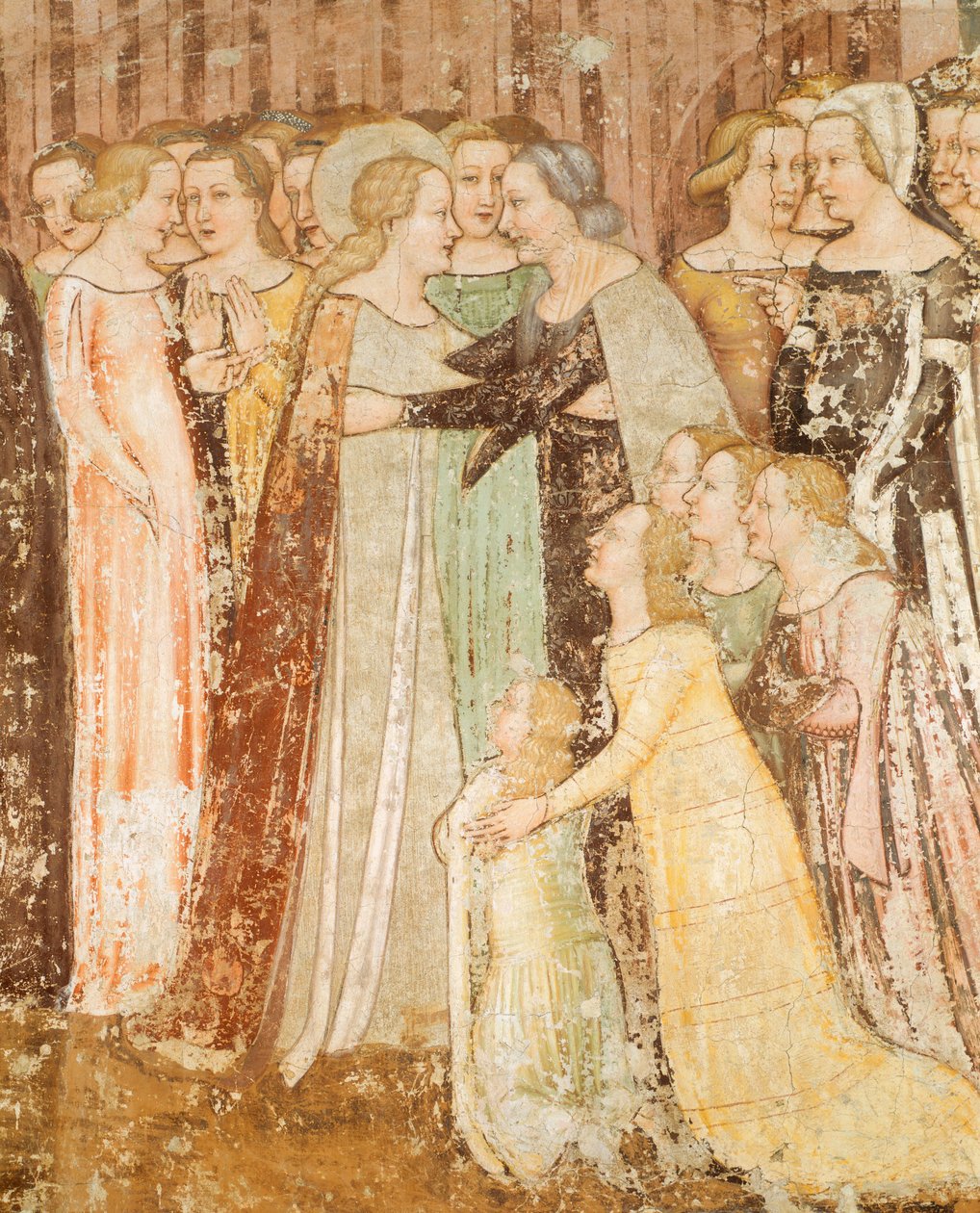 Adeus (detalhe), detalhe de Histórias de Santa Úrsula de Tommaso da Modena