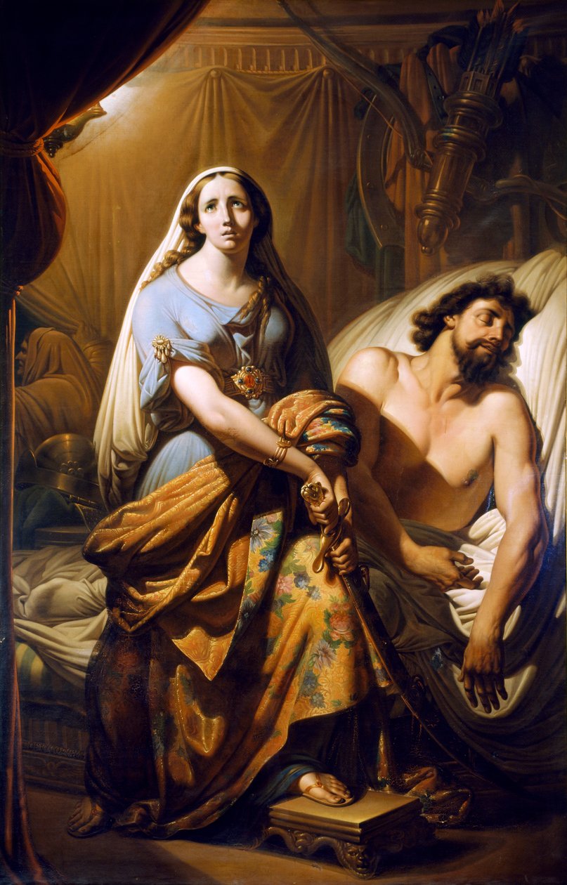 Judith cortando a cabeça de Holofernes (óleo sobre tela) de Tommaso de Vivo