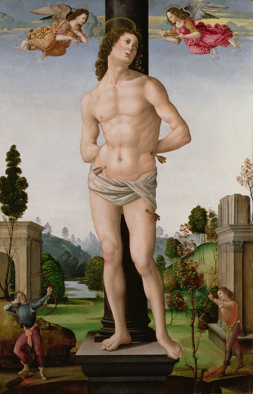 Martírio de São Sebastião, c.1490-95 de Tommaso di Piero