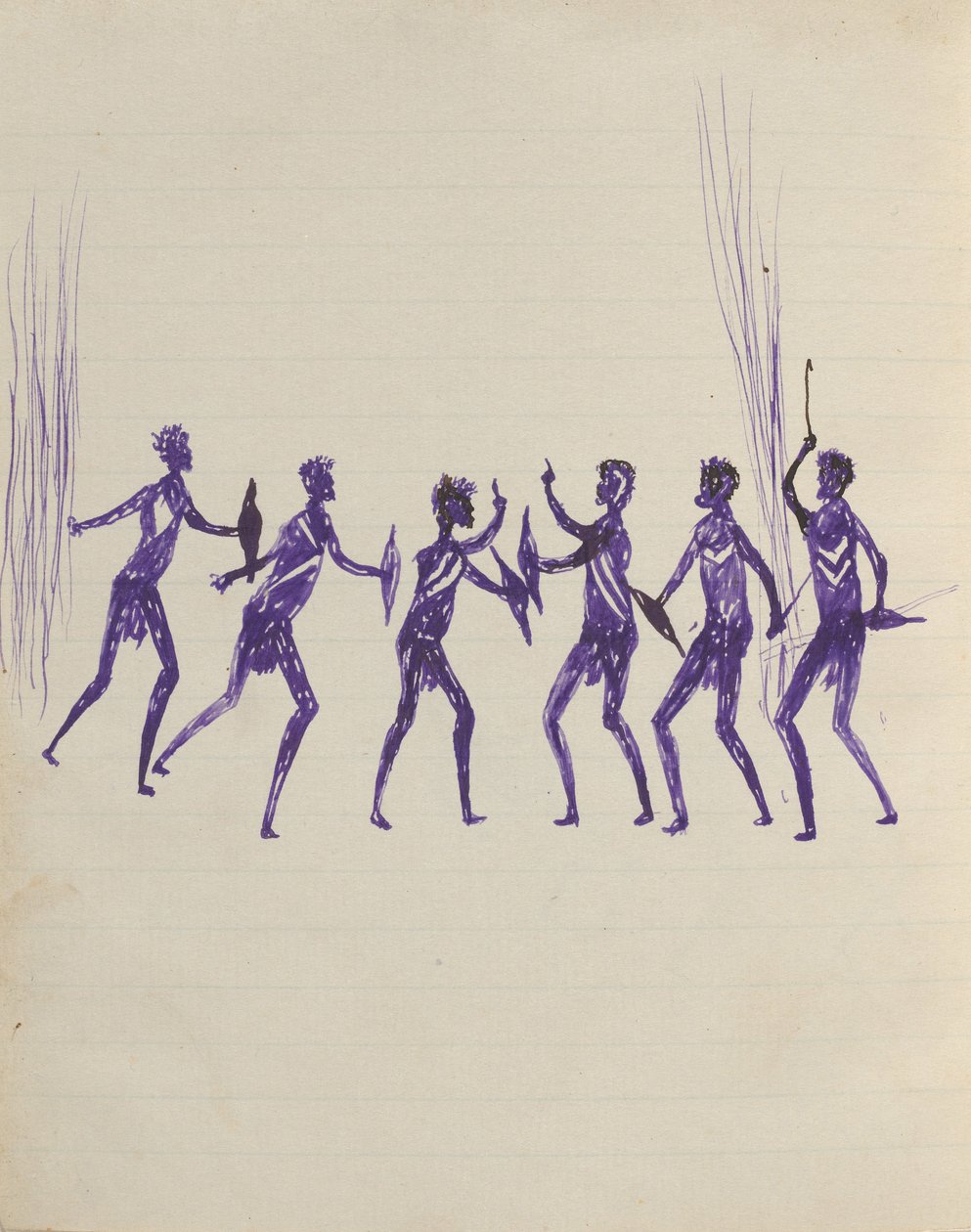 Kwatkwat people - (Disputation entre aboriginals) Sketchbook principalmente de atividades de aborígenes e brancos de Tommy McRae