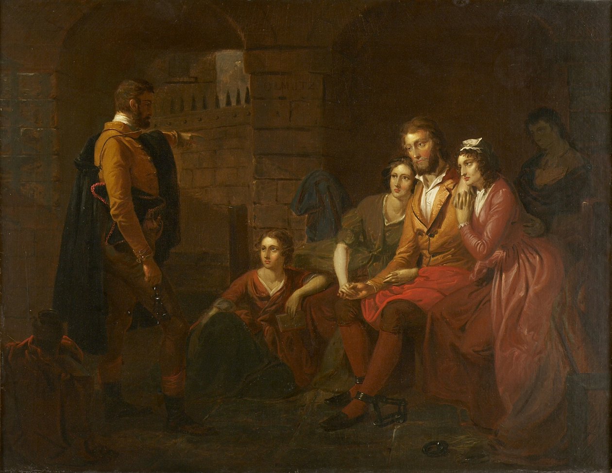 Lafayette na prisão de Olmütz, 1850 de Tompkins Harrison Matteson