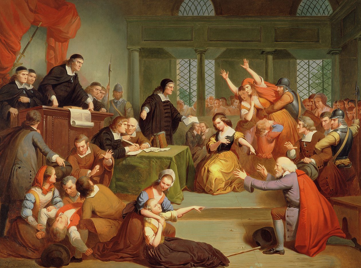 O julgamento de George Jacobs, 5 de agosto de 1692 de Tompkins Harrison Matteson