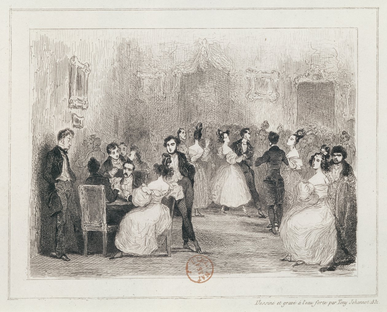Sarau dos Artistas, 1831 de Tony Johannot