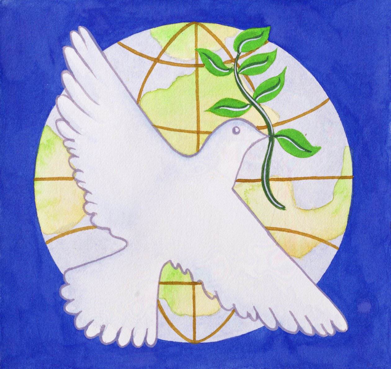 Dove of Peace, 2005 (wc no papel) de Tony Todd