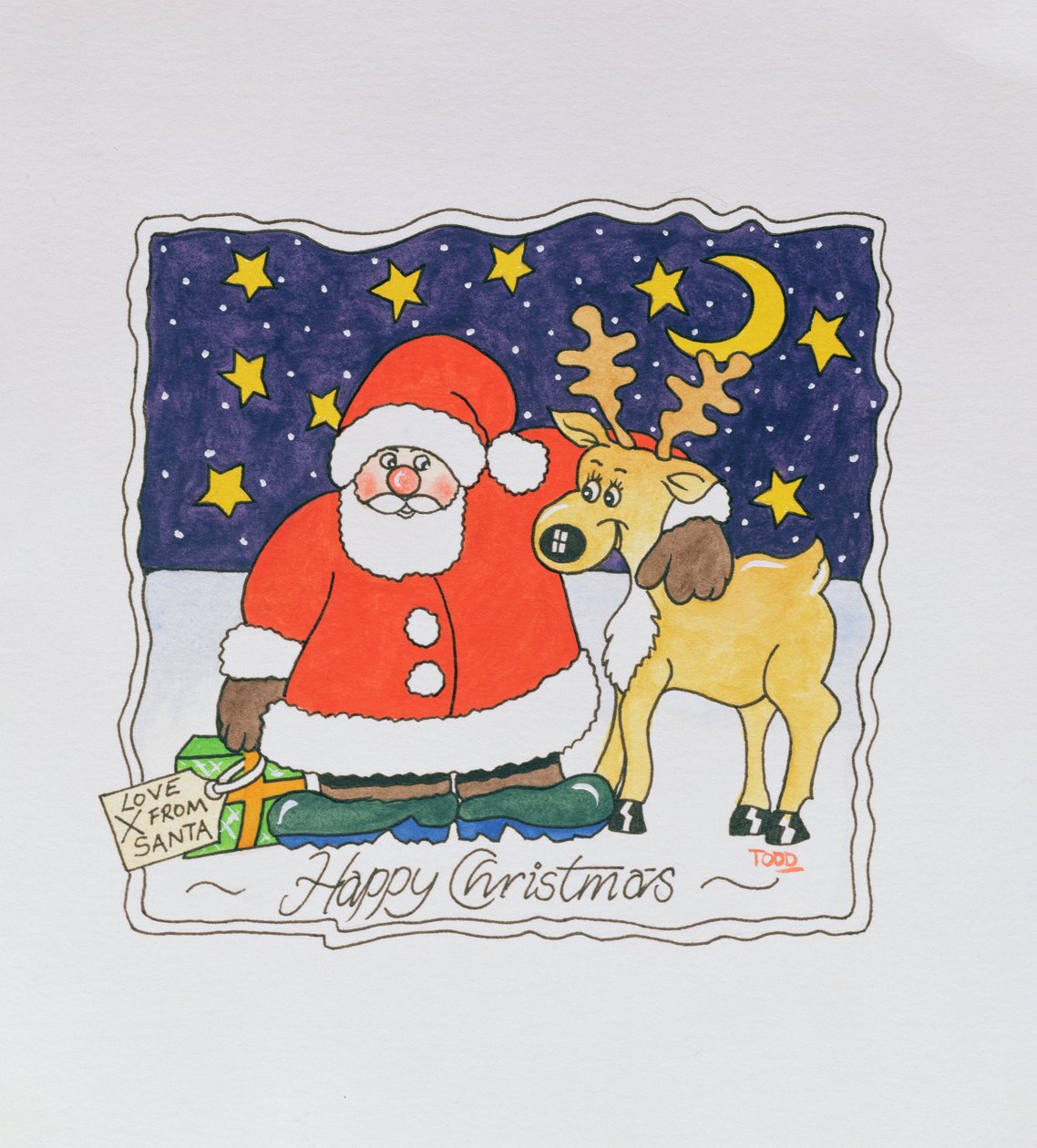 Love from Santa, 2005 (wc no papel) de Tony Todd