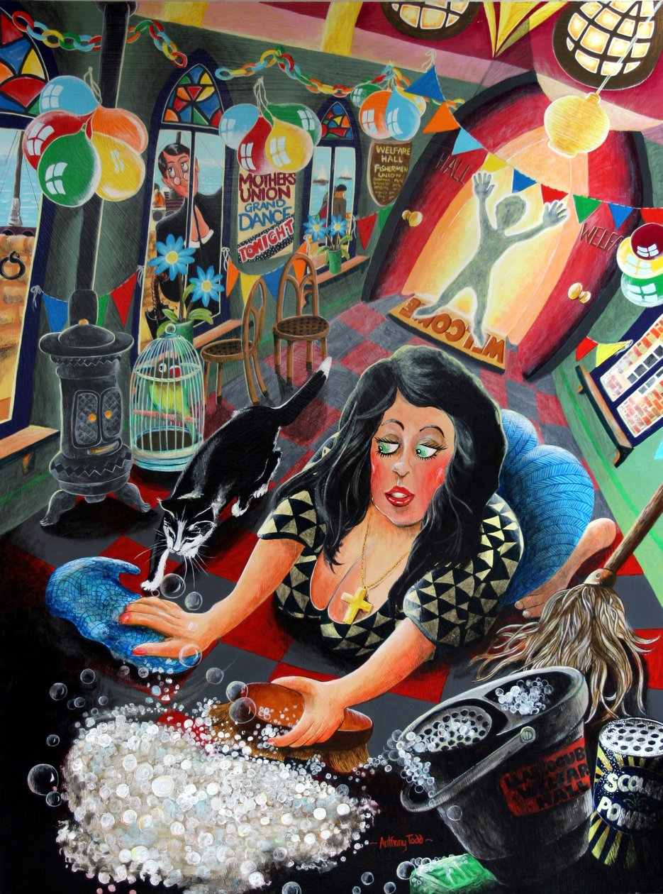 Polly Garter, 2005 (acrílico no painel) de Tony Todd