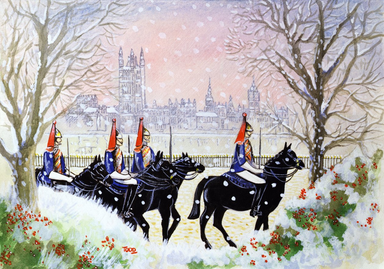 The Household Cavalry, 2005 (wc no papel) de Tony Todd