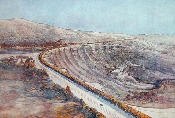 Represa Hidroelétrica, projetada por Tony Garnier (1869-1948) de 