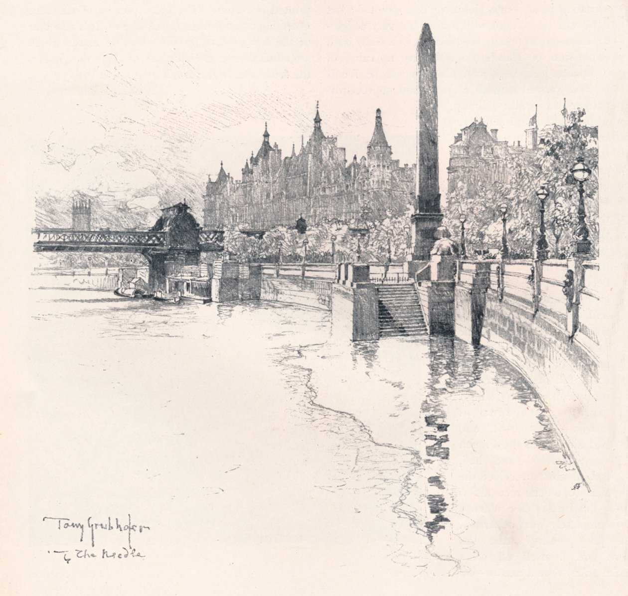 A agulha, c1902. de Tony Grubhofer