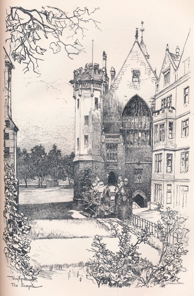 O templo, c1902 de Tony Grubhofer
