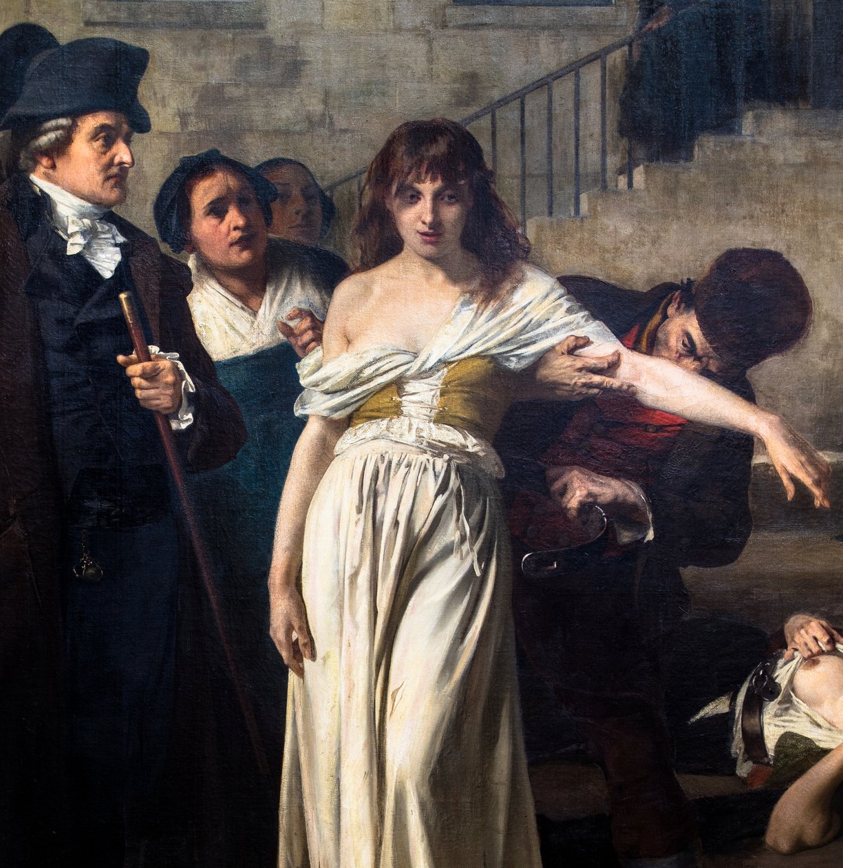 O doutor Pinel liberta os loucos em Salpêtrière em 1795 de Tony Robert Fleury