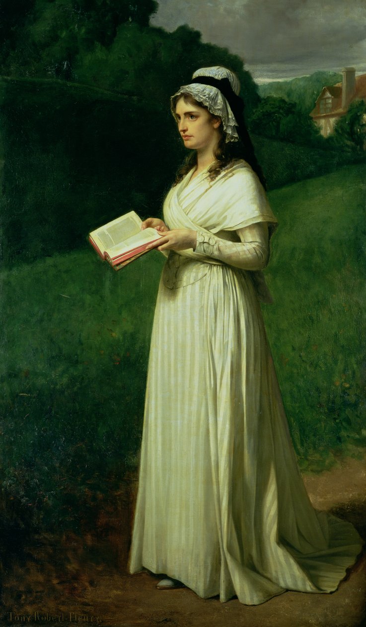 Retrato de Charlotte Corday de Tony Robert Fleury
