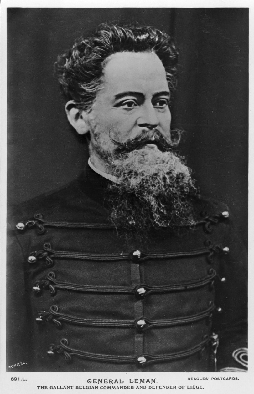 General Leman, o galante comandante belga e defensor de Liège, c1914-c1918 de Topical Press Agency